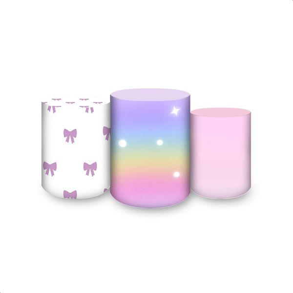 Trio Capas Cilindros Sublimados Tema Chá de Bebe 347