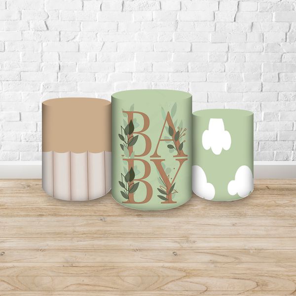 Trio Capas Cilindros Sublimados Tema Ursinho 420