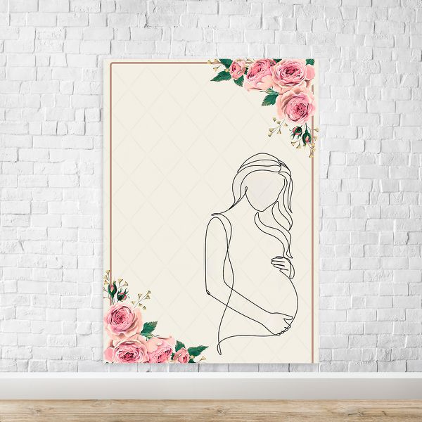 Capa Painel Retangular Sublimado Tema Chá de Bebe 984