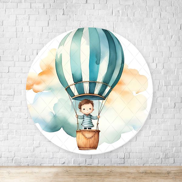 Capa Painel Redondo Sublimados Tema Chá de Bebe 170