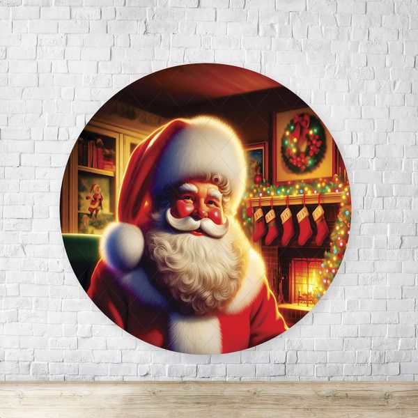 Capa Painel Redondo Sublimados Tema Natal 4611