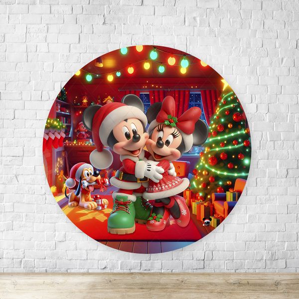 Capa Painel Redondo Sublimados Tema Natal 4612