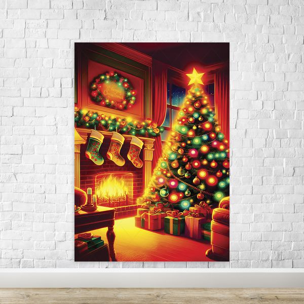 Capa Painel Retangular Sublimado Tema Natal 4611