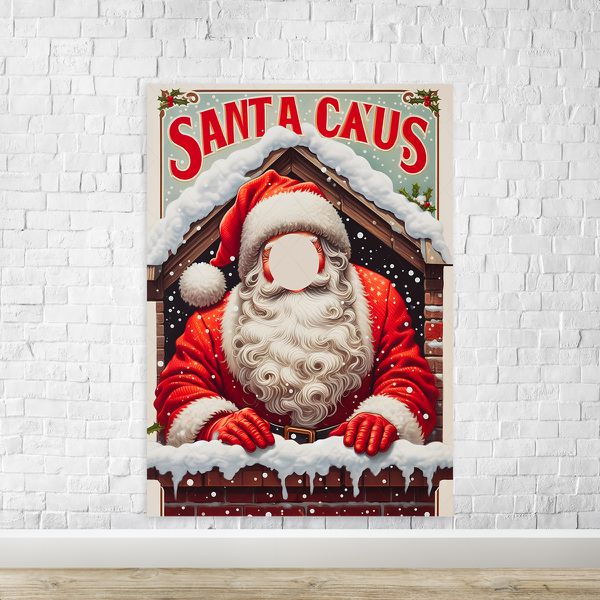 Capa Painel Interativo Para Fotos Vazado Tema Natal 4611