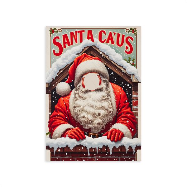 Capa Painel Interativo Para Fotos Vazado Tema Natal 4611