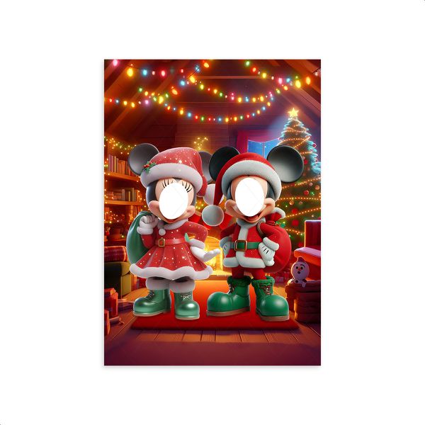 Capa Painel Interativo Para Fotos Vazado Tema Natal 4612