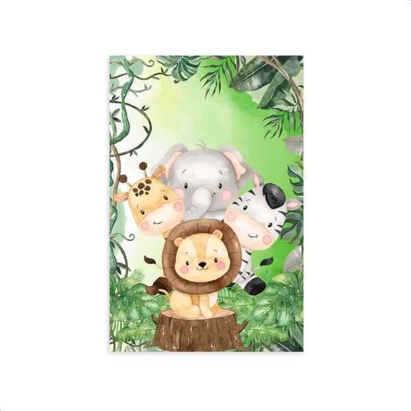Capa Retangular Sublimados Tema Safari 4042