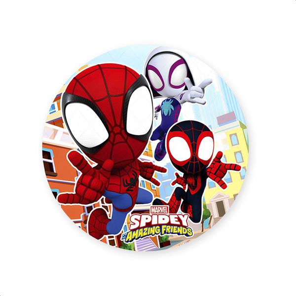 Capa Painel Redondo Sublimados Tema Homem Aranha 4573