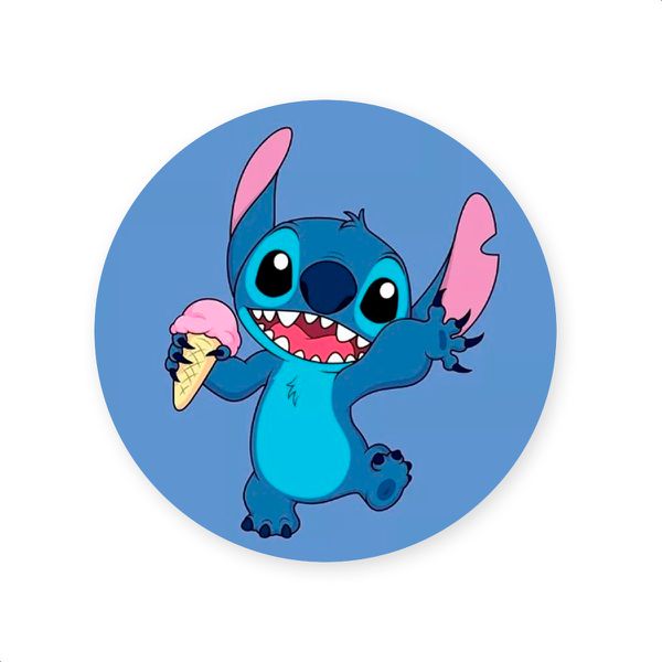 Capa Painel Redondo Sublimados Tema Stitch 