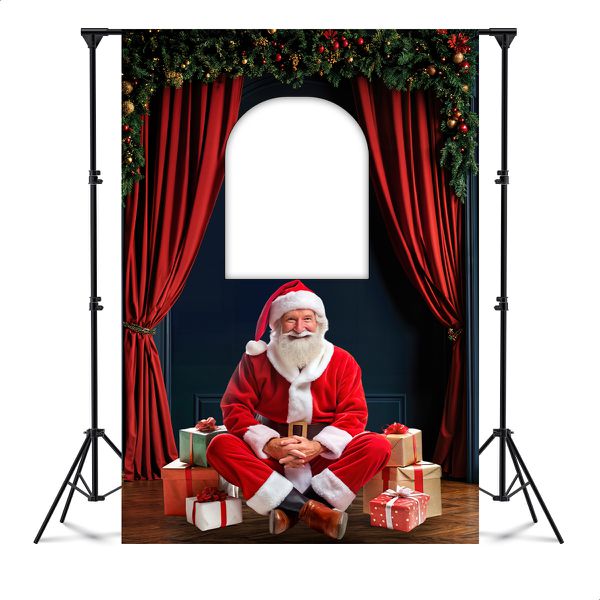 Capa Painel Interativo Para Fotos Vazado Tema Natal 2252