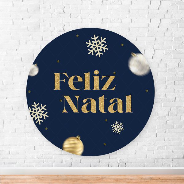 Capa Painel Redondo Sublimados Tema Natal 2252