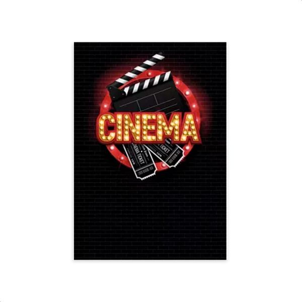 Capa Painel Retangular Sublimado Tema Cinema 886