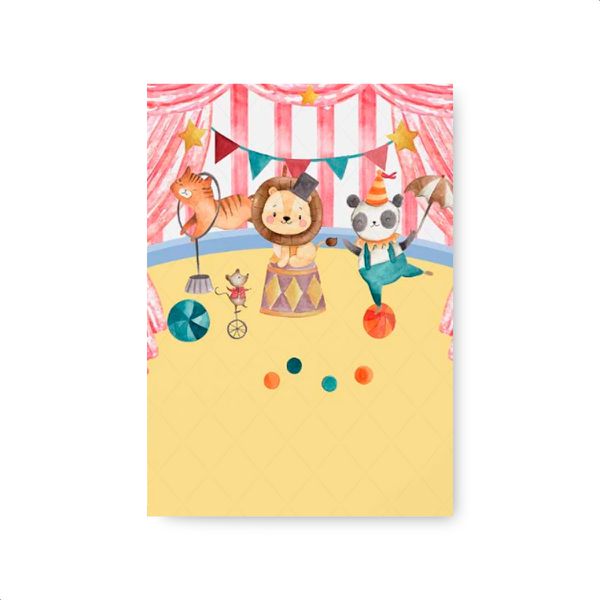 Capa Painel Retangular Sublimado Tema Circo 226