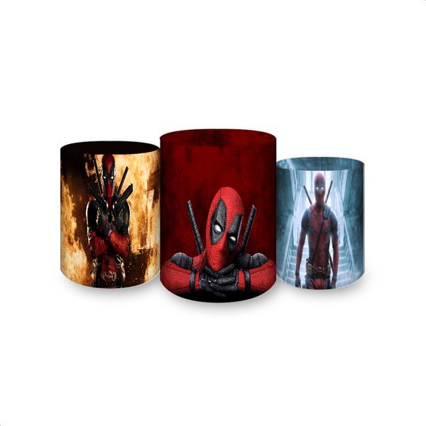 Trio Capas Cilindros Sublimados DeadPool 4001