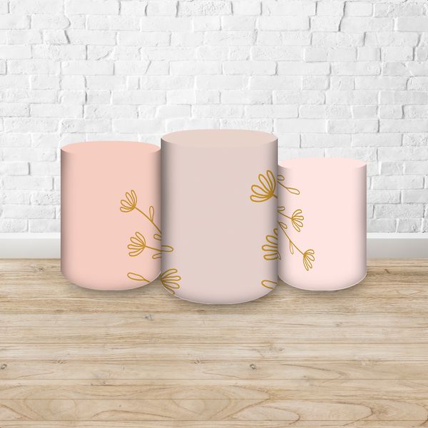 Trio Capas Cilindros Sublimados Tema Dia das Mães 421