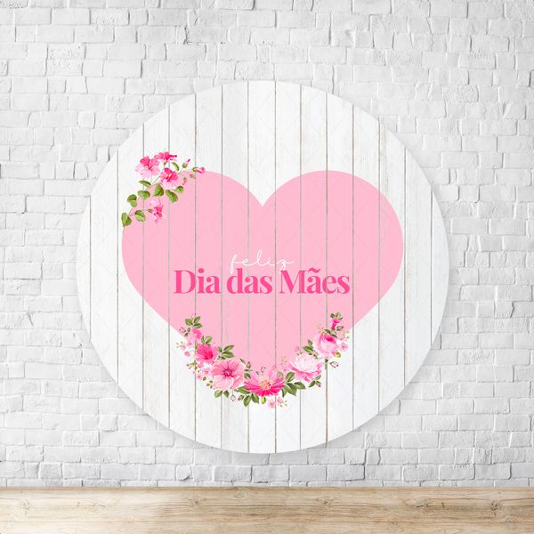 Capa Painel Redondo Sublimados Tema Dia Das Mães 2182