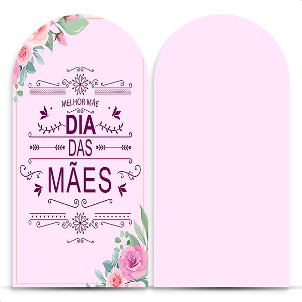 Capa Painel Romano Sublimado Tema Dia das Mães 145