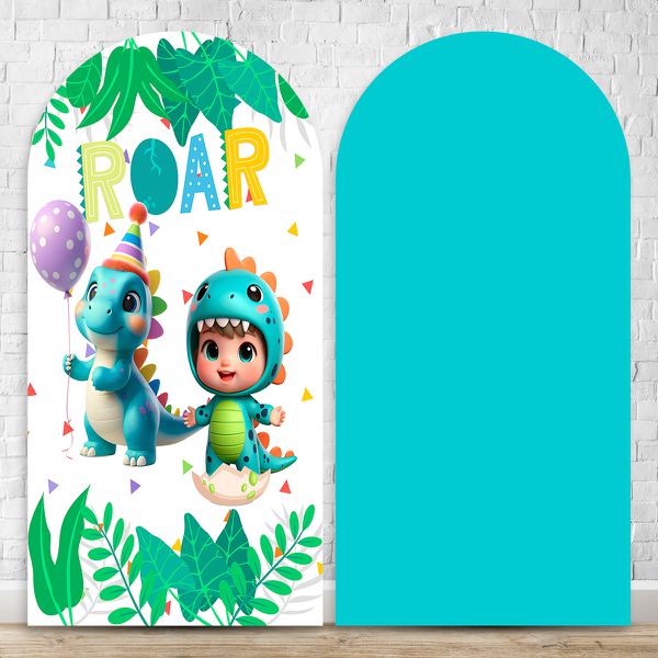 Capa Painel Romano Sublimado Tema Festa Dino Baby 2224