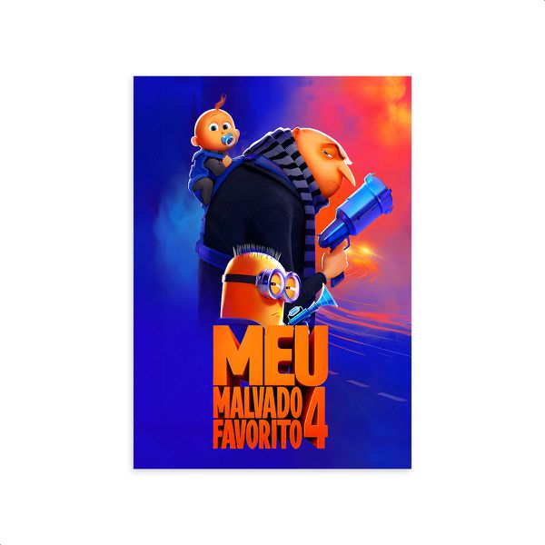 Capa Painel Retangular Sublimado Tema Meu Malvado Favorito 2721