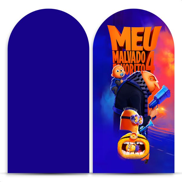 Capa Painel Romano Sublimado Tema Meu Malvado Favorito 2721