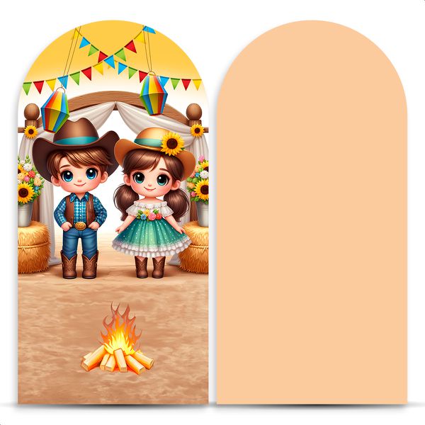 Capa Painel Romano Sublimado Tema Festa Junina 2196 