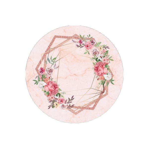 Capa Painel Redondo Sublimados Tema Flores 68