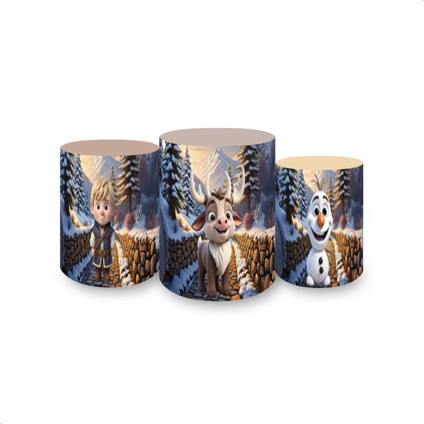 Trio Capas Cilindros Sublimados Tema Frozen 2705