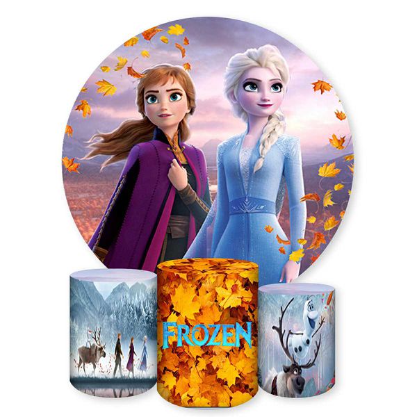 Capa Painel + Trio Capas Cilindros Sublimados Tema Frozen 235