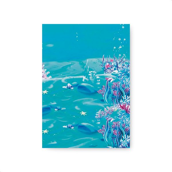 Capa Painel Retangular Sublimado Tema Fundo do Mar 305