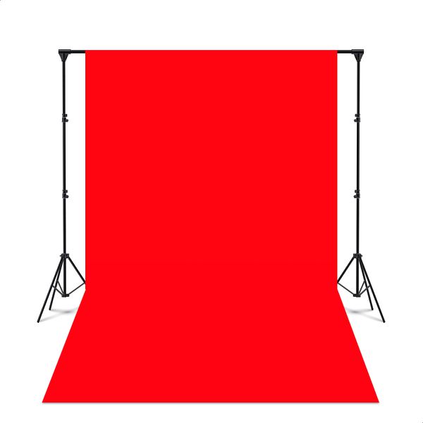 Fundo Fotográfico 3D Sublimado Tema Cor Lisa Vermelho Aberto 139