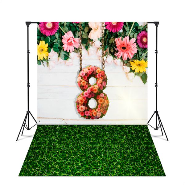 Fundo Fotográfico 3D Sublimado Cenário Jardim 67 