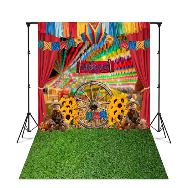 Fundo Fotográfico 3D Sublimado Cenário Festa Junina 73