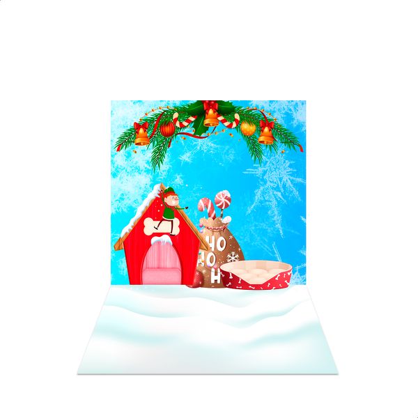 Fundo Fotográfico Para Pets Natal Sublimado 12