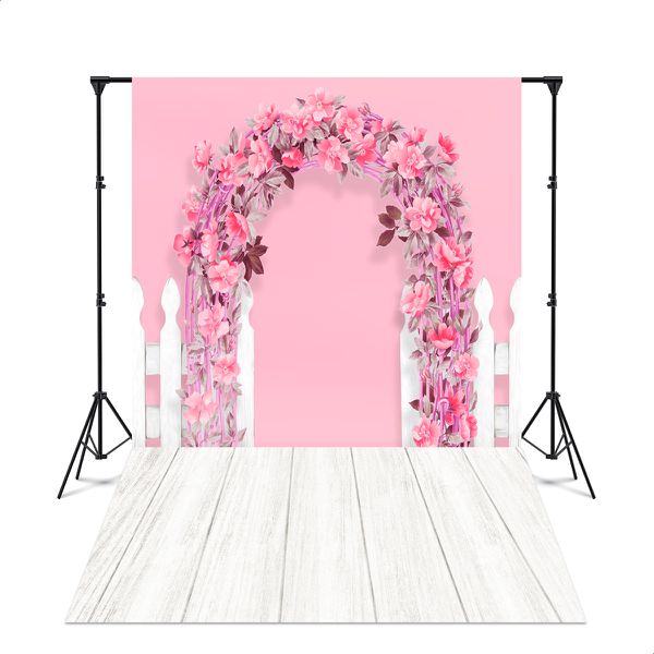 Fundo Fotográfico 3D Sublimado Arco de Flores 1