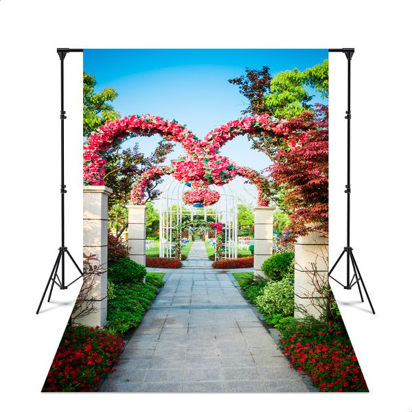 Fundo Fotográfico 3D Sublimado Cenário Jardim Fundo 29