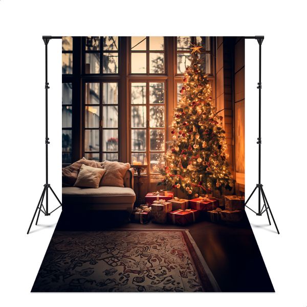 Fundo Fotográfico 3D Sublimado Cenário Natal 51