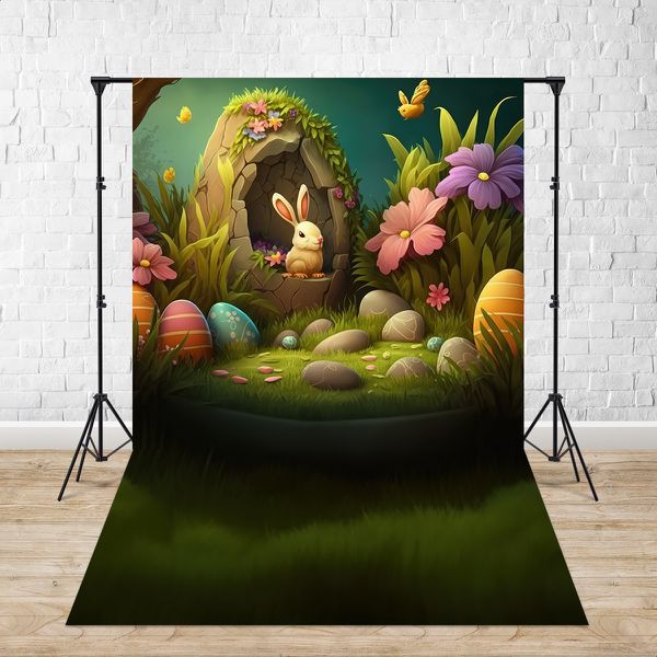 Fundo Fotográfico 3D Sublimado Cenários Pascoa