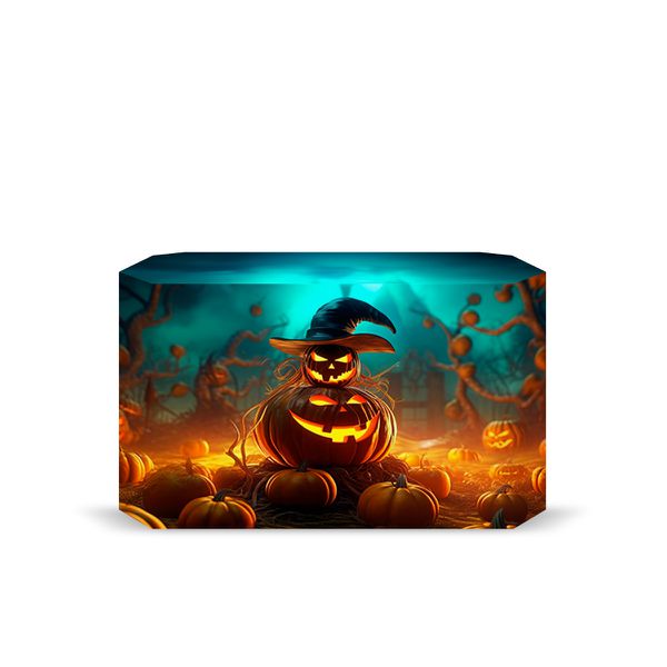 Capa Decorativa para 2 Mesas Quadrada Sublimada Tema Halloween 2245