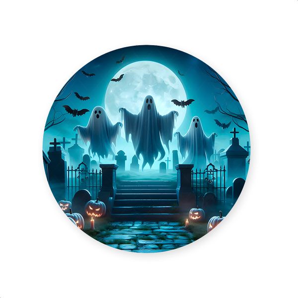 Capa Painel Redondo Sublimados Tema Halloween 2244