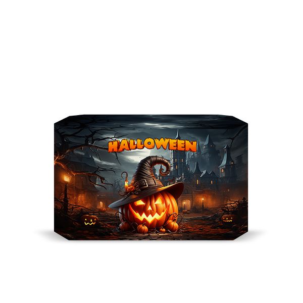 Capa Decorativa para 2 Mesas Quadrada Sublimada Tema Halloween 2246