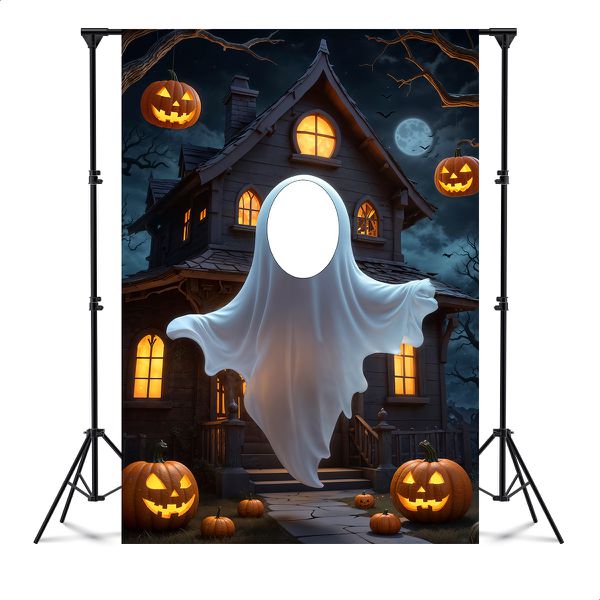 Capa Painel Interativo Para Fotos Vazado Tema Halloween 2247