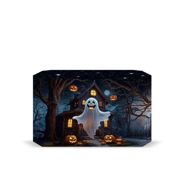Capa Decorativa para 2 Mesas Quadrada Sublimada Tema Halloween 2247