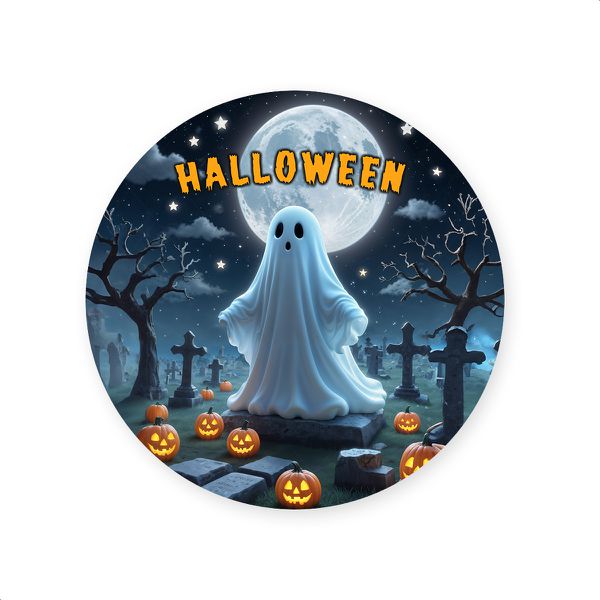 Capa Painel Redondo Sublimados Tema Halloween 2247
