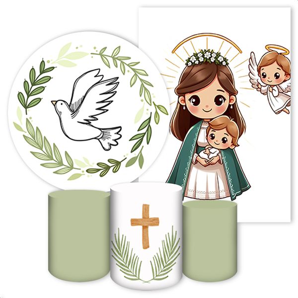 KIT 5 CAPAS BATIZADO e CRISMA - 4088