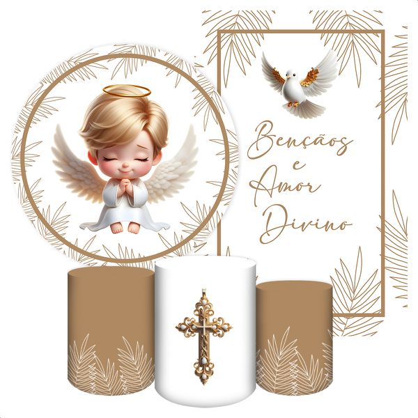 KIT 5 CAPAS BATIZADO e CRISMA - 5179