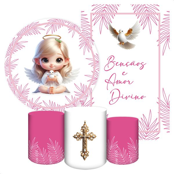 KIT 5 CAPAS BATIZADO e CRISMA - 5182