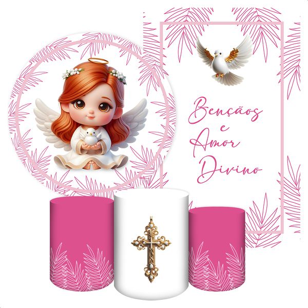 KIT 5 CAPAS BATIZADO e CRISMA - 5184