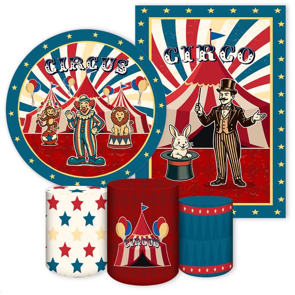 KIT 5 CAPAS CIRCO -7094