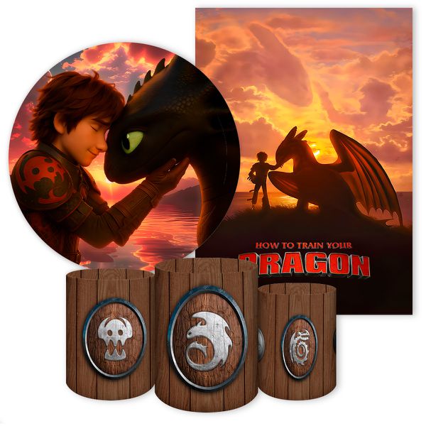 KIT 5 CAPAS COMO TREINAR SEU DRAGÃO - 7060