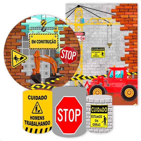 KIT 5 CAPAS CONSTRUÇÃO - 1198